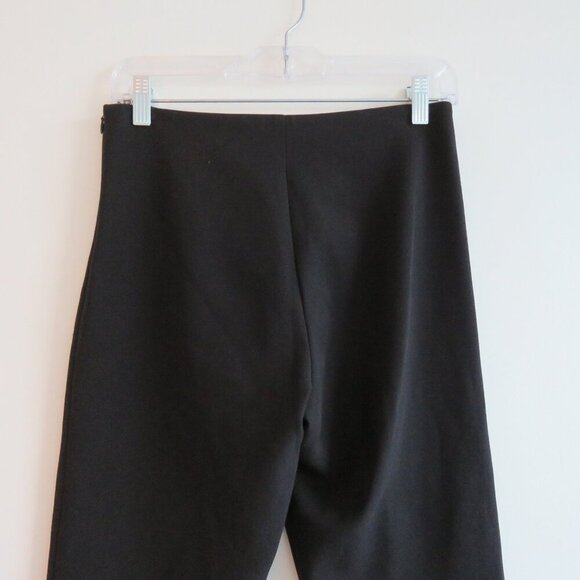 LVIR Split Hem Woven Straight Leg Pants in Black Office Minimalist - Size S - Picture 9 of 13